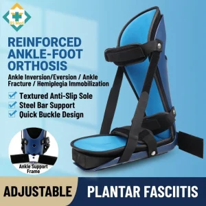 Dorsal Night Splint for Plantar Fasciitis Achilles Tendon Relief Adjustable Dorsiflexion Strap Foot Drop Support Brace
