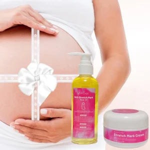 Drop Shipping High Quality Stretch Mark Cream Body Belly Marks Removal Lotion Private Label Skincare Set