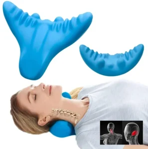 EVA Neck Massage Pillow Portable Cervical Spine Massager Acupressure Neck Shoulder Pillow for Neck and Shoulder Relaxer