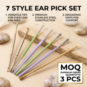Ear Cleaning Tool Ear Pick Set Professional Ear Wax Removal Cleaner Tools for Personal Care Home Salon Earpick
