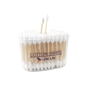 Eco-Friendly Biodegradable Daily Cleaning Bamboo Cotton Bud Q Tips Natural Disposable Makeup Accessory