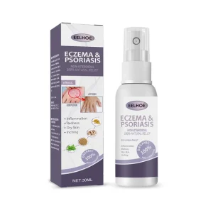 Eczema Psoriasis Spray Hand and Foot Moss Spray Skin Inflammation Redness Itch Psoriasis Eczema Dermatitis Treatment