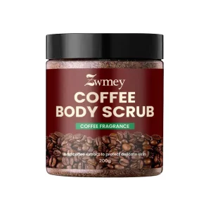 Elaimei Natural Organic Coffee Body Scrub Cream Herbal Anti Cellulite Stretch Mark Treatment with Minerals Exfoliating Balm