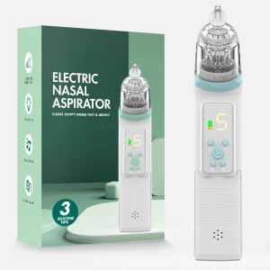 Electric Baby Nasal Aspirator Newborns Aspirador Nasal Bebe Adjustable Suction 67-75Kpa 2.8-3.6L/min IPX6 Waterproof 650mAh
