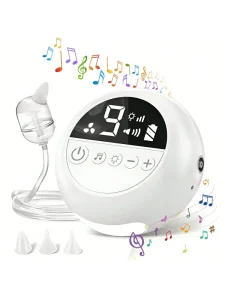 Electric Baby Nasal Aspirator Portable Infant Nose Cleaner Rechargeable Adjustable Suction Music Light Baby Care Supplies