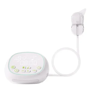 Electric Baby Nose Suction Cleaner with Plush Fabric for Newborn Nasal Congestion Relief Crust Removal Home Use