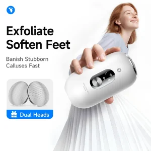 Electric Foot File Pedicure Tool Stainless Steel Heads Portable Feet Grinder Cracked Heels Dead Skin Callus Remover