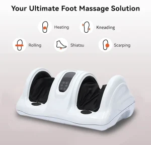 Electric Foot Massager Therapeutic Heated Vibration Blood Circulation Foot Leg Massager Machine with Touch Screen