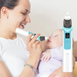 Electric Nose Cleaner Reusable Nasal Suction Low Noise 3 Levels USB Charging Baby Nasal Aspirator