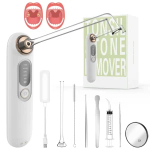 Electric Oral Tonsil Stone Remover Tool Professional Medical Bad Breath Removal Device Home Use Tonsilith Cleaner