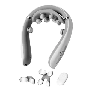 Electric Pulse Neck Massager 10 Modes Neck Stretcher With Heat and Massage Wireless Neck Massager Period Pain Tens Unit