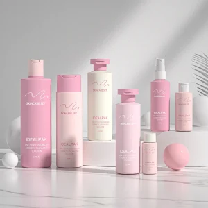 Empty Custom Skincare Bottle Set Hair Conditioner Shampoo Bottles Plastic Cosmetic Face Body Wash Bottle with Lotion Pump