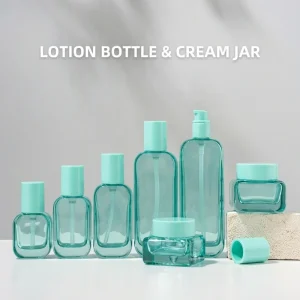 Empty Luxury Cosmetic Custom Body Lotion Bottle Set With Lotion Pump and Screw Lid for Face Lotion Face Cream Packing 100ml 50g