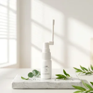 Empty Plastic Mini Tanning Nasal Spray Bottle Mini Size Solid Black White With Custom Printing and Box