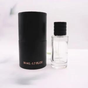 Essential Oil Perfume Bottles OEM ODM Empty 50ml Fine Mist Spray Glass with Box for Skin Care Serum and Mascara