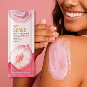 Exfoliates Dead Skin Cells Brightens Skin Tone Fenyi Honey Peach Exfoliating Scrub