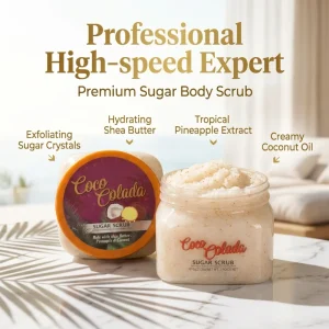 Exfoliating Fruit Body Scrub Shea Butter Salt Private Label Vegan Natural Brightening Organic Whitening Body Scrub