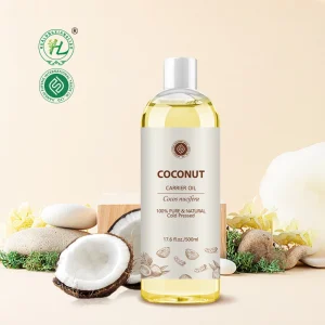 Extra Virgin Coconut Oil Organic Unrefined for Hair Skin Body Massage 100% Pure Natural Cold Pressed Carrier Oil OEM 500ML