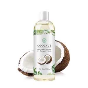 Extra Virgin Coconut Oil Organic for Skin, Hair & Moisturizing Cream 100% Pure Natural, Cold Pressed Carrier Oil OEM 500mL