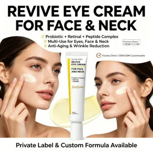 Eye Cream for Face and Neck OEM ODM Probiotic Retinal Peptide Complex Multi Use Anti Aging Wrinkle Reduction Skin Care