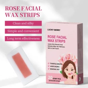 Eyebrow and Facial Hair Removal Wax Strips Men’s and Women’s Rose Lips Paper Depilatory for Facial Hair Removal