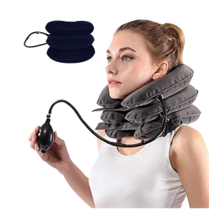 FSPG Orthopedic Breathable Neck Brace Cervical Care Inflatable Neck Support Household Airbag Neck Traction Device