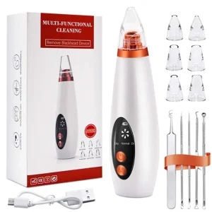 Face Blackhead Remover 6 Suction Heads Facial Cleaner Deep Pore Acne Pimple Sucker Acne Extractor Removal Vacuum Suction Face SP