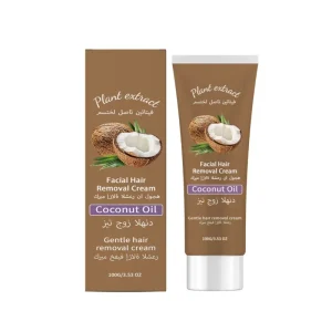 Facial Hair Removal Cream Gently Cleanses Facial Fuzz and Lip Hair Leaving Skin Delicate and Smooth Portable and Easy to Use