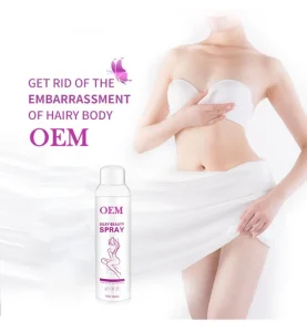 Factory 100% Natural Permanent Hair Removal Spray Nourishing Safe and Gentle Depilatory Cream Hair Removal Spray for Women
