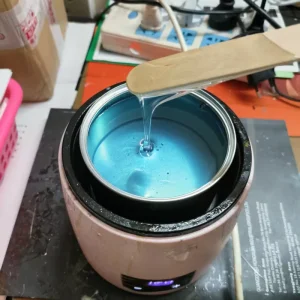 Factory 9.5cm Bottom USA 14 oz 396g Ice Blue Metal Tin Can Soft Wax Depilatory Strip Wax Hair Removal for Body Hair