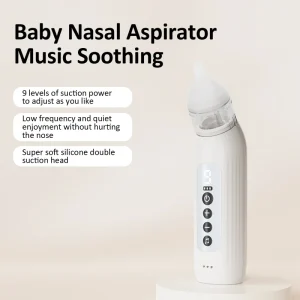 Factory Custom Food Grade Silicone Baby Nasal Aspirator Toddler Electric Nose Cleaner Baby Care Device