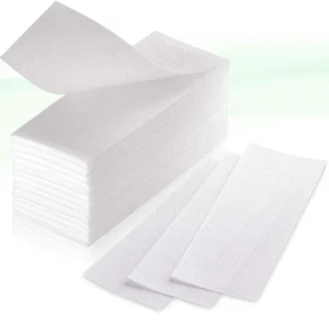 Factory Custom Printed logo Non woven Depilatory Wax Paper Hair Removal Wax Strips for Body