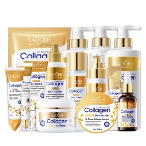 Factory Direct Collagen Series Anti Wrinkle Moisturising and Hydrating Skin Care Set Smooth Skincare Set for Women