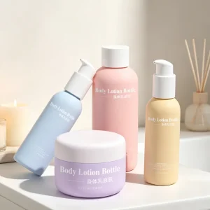 Factory Direct High Quality HDPE Plastic Lotion Bottle and Jar Set Custom Empty Body Care Packaging for Shampoo Shower Gel