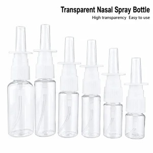 Factory Direct Medical PET White Oral Throat Mist Nasal Spray Bottle 30ml Capacity with Pump Sealer