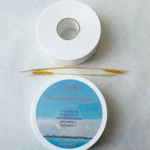 Factory Direct Sale 100% Polyester Nonwoven Fabric Roll Hair Removal Wax Rolls 7cm*100m Customizable for Beauty Salon Use