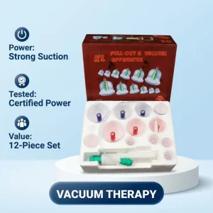 Factory Direct Sale 12pc Vacuum Cupping Set with Magnetic Needle Cupping Therapy Kit Massage Therapy Cupping Set Device