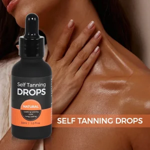 Factory Direct Self Tanning Drops Vegan Face Lotion Dark Sunless Tanner Face Serum Vitamin C