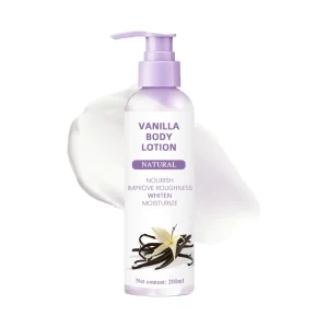 Factory Direct Vanilla Body Lotion Hyaluronic Acid Shea Butter Long lasting Fragrance Moisturizing Nourishing Silky Smooth for