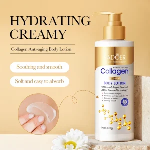 Factory Direct White Collagen Body Lotion Hydrating Nourishing Whitening Cream Body Lotions for Women Body Care 300g