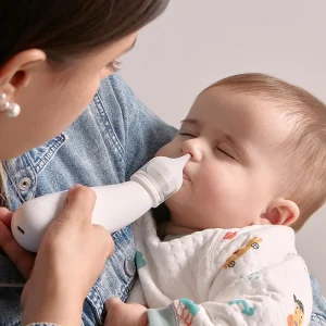 Factory LCD Display Electric Nasal Aspirator Baby Nose Cleaner Nose Sucker 5 Adjustable Suction Level Silicone Rechargeable