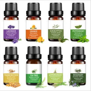 Factory Organic Lavender Jasmine Fragrance Oil Oud Wood Mint Essential Oil Set Pure for Home Spa Hotel Essential Oil