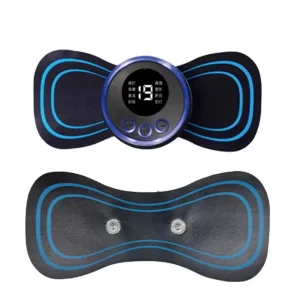 Factory Portable EMS Mini Butterfly Massager Patch for Neck Shoulder and Full Body Muscle Relief