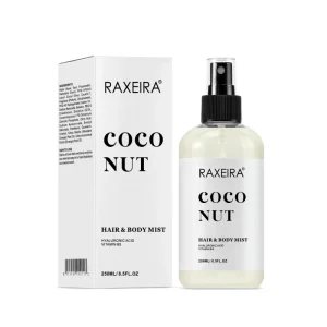 Factory Price Natural Coconut Silkening Nist Hair Spray Private Label Hydrating Hair Mist Natural Bulk Body Spray Mist