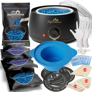 Factory Price Professional Hard Wax Heater Kit 100% Anti allergy Hair Removal Set Hands Feet Body Breast Nose Head