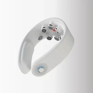 Factory Smart Voice Neck Massager with Heat Pulse Vibration and LED Light for Home Neck Relief