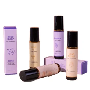 Factory Therapeutic Roller Essential Oil Blend 10ml Natural Roll on for Skin Body with Lavender Rosemary Eucalyptus