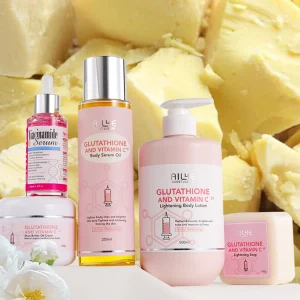Fast Skin Whitening Glutathione Serum Cream Oil Lotion Anti aging 5 in 1 Gluta Skin Whitening Set for Unisex