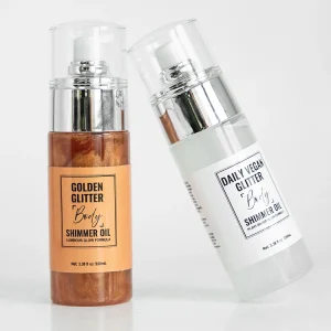 Fine Shimmer 2 Version Shiinning Oil for Face Body and Hair Shimmer Oil for Party New