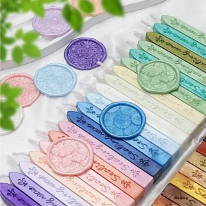 Fire Lacquer Wax Letter Pattern Core Wax Strip Retro Seal Wax Factory Outlet Environmental Protection Gift Box Envelope Wax